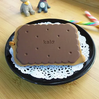 Kalo 卡樂創意 CookiePass 餅乾造型行李吊牌 附矽膠繩 頸繩巧克力餅乾