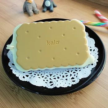 Kalo 卡樂創意 CookiePass 餅乾造型行李吊牌 附矽膠繩 頸繩起士夾心餅乾