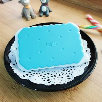 Kalo 卡樂創意 CookiePass 餅乾造型行李吊牌 附矽膠繩 頸繩藍莓牛奶餅乾