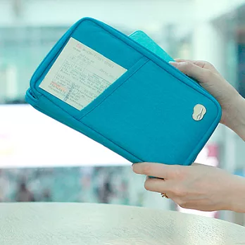 fulldesign travelus護照收納包(長型)水藍