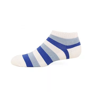 【 PuloG 】條紋氣墊裸襪-M-白水藍