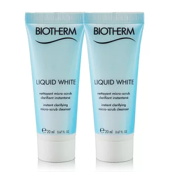 BIOTHERM 碧兒泉 極光綻白潔顏膠 20ml X2