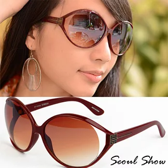 Seoul Show 浪漫奇境 漸層色調太陽眼鏡 8032 暗紅