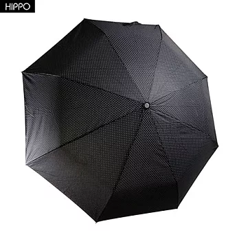 【HIPPO】56CM自動開收傘點點PG布(黑)