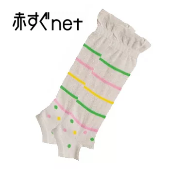 日本【Akasugu】可愛襪套-米白點點