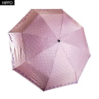 【HIPPO】55CM抗UV自動開收傘(心恬戀粉)心恬戀粉