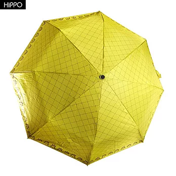 【HIPPO】55CM抗UV自動開收傘(樂活躍黃)樂活躍黃