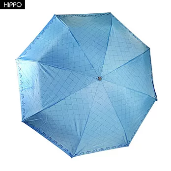 【HIPPO】55CM抗UV自動開收傘(晴時藍意)晴時藍意