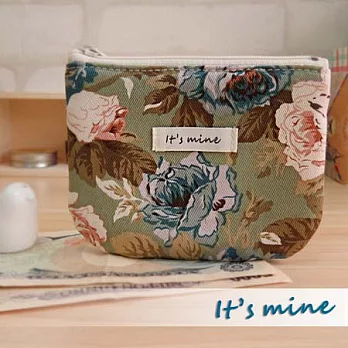 It’s mine 零錢包系列-戀夏大馬士革-墨綠