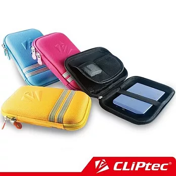 CLiPtec 2.5吋外接式硬碟收納包橘黃色