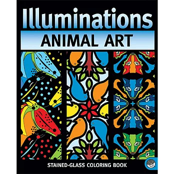 彩繪玻璃 著色書 動物篇 Animal Art Illuminations
