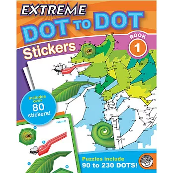 Extreme Dot to Dot Stickers數字連連看 貼紙書1