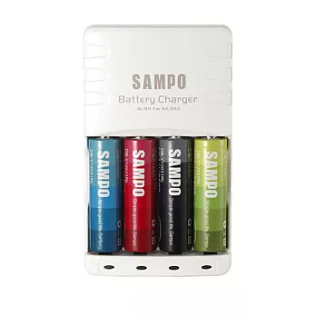 聲寶 SAMPO 3號8顆低自放電池+充電器