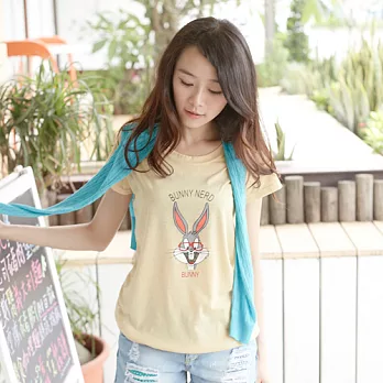 ROSE。韓國空運 邦尼兔T恤上衣 黃