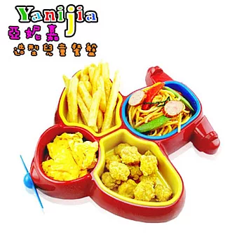 【亞妮嘉兒童餐盤】超Q螺旋槳飛機餐盤