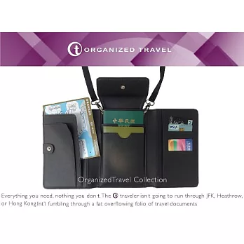 【OT 旅遊配件】護照包時尚黑