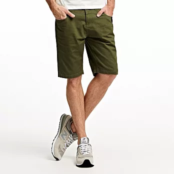 【CACO】CACO SURF．美式休閒．螺紋撞布口袋短褲(男)M軍綠