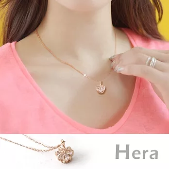 【Hera】赫拉 鏤空皇冠鋯石短鍊/鎖骨鍊(玫瑰金)