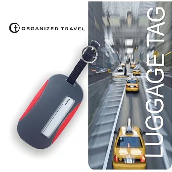 【OT 旅遊配件】城市系列行李吊牌紅灰色