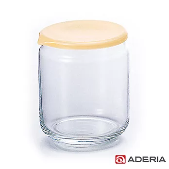【ADERIA】日本進口收納玻璃罐680ml(黃)