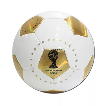 2014年世界盃足球賽紀念款炫彩足球。白金款