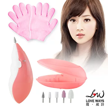 Love Ways 羅崴詩凝膠保濕手套(全指) 加贈Love Ways 羅崴詩隨身美甲去繭儀