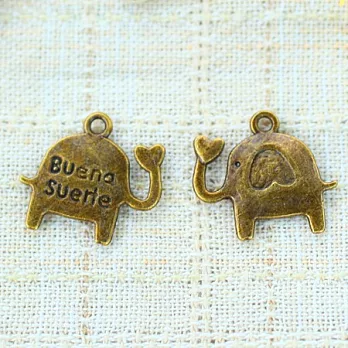 大象嘉年華古銅色配件‧輕靈之森手工療癒系