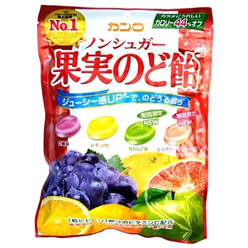 日本KANRO無糖綜合水果糖(90g)