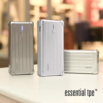 ESSENTIAL KOFFER行動電源6000mAh亮眼銀