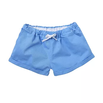 【CACO】CACO SURF．美式休閒．素色水洗休閒短褲(女)FREE淺藍