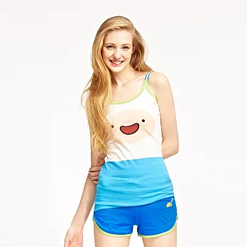 【CACO】探險活寶．授權款．阿寶居家背心套裝(女)S藍色