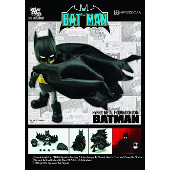 《Batman 蝙蝠俠》DC漫畫版 合金可動蝙蝠俠---HeroCross出品(香港原裝)