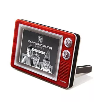 拍立得三明治TV造型相框-復古紅