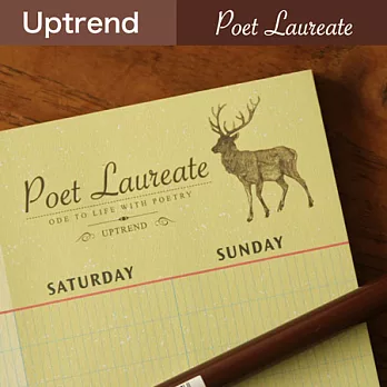 Uptrend Poet Laureate / A4 Monthly Pad月計畫‧麋鹿