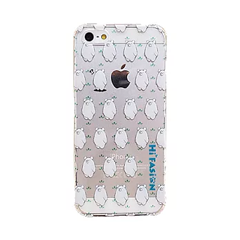 Hi Fasion iPhone 5/5S 熊出沒-排排站 透明硬式保護殼發熊排排站
