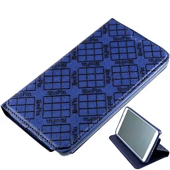 KooPin Samsung Galaxy Note 2 (N7100) 隱磁系列 超薄可立式側掀皮套伯爵藍
