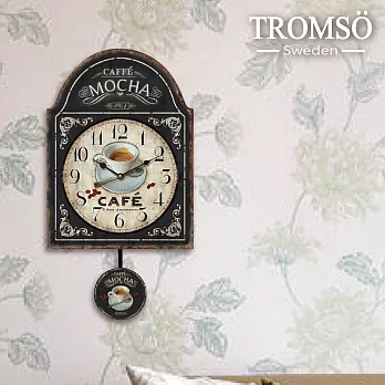 TROMSO無框畫時鐘-咖啡時刻(鐘擺)
