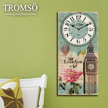 TROMSO無框畫時鐘-倫敦之旅(直式)