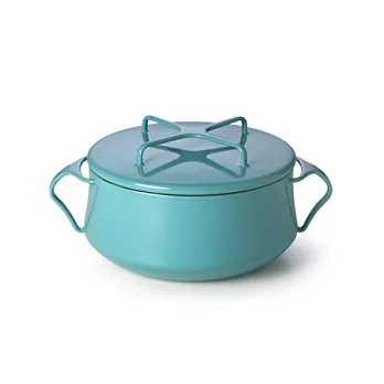 DANSK / Kobenstyle 琺瑯雙耳砂鍋 2QT（藍綠）藍綠色