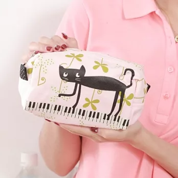 Noafamily,諾亞蝴鋼琴貓化妝包_PK