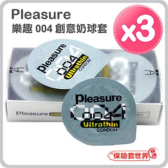 【保險套世界精選】Pleasure．004 杯型超薄 保險套(6入X3盒)