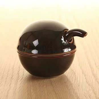 白山陶器/C型醬油壺-黑