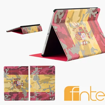 fnte FIFA世界盃迷彩國旗Apple iPad Air保護套-西班牙