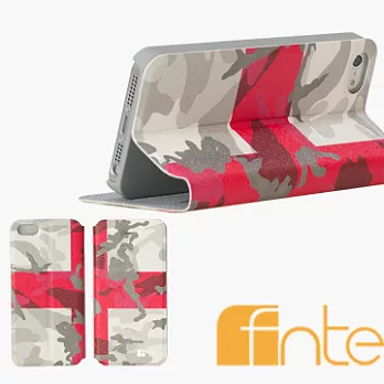 fnte FIFA世界盃迷彩國旗Apple iPhone 5/5S皮套 - 英格蘭