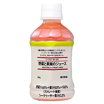 [MUJI 無印良品]PET綜合蔬果酸桔汁/280g