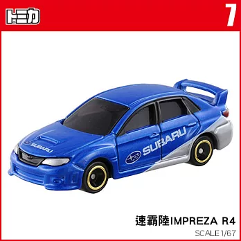 【TOMICA】多美小汽車NO.007 速霸陸IMPREZA R4