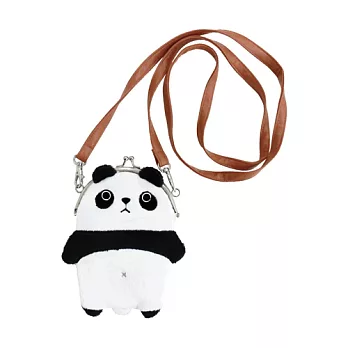 UNIQUE 動物樂園毛絨珠扣手機常用背包。圓仔