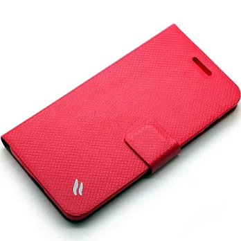 Redberry ASUS ZenFone 5 甜漾簡約 立架式側掀皮套蜜桃紅