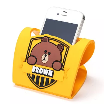 LINE 瘋世足造型手機座 熊大