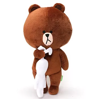 LINE 熊大造型絨毛娃娃(熊大抓兔兔)